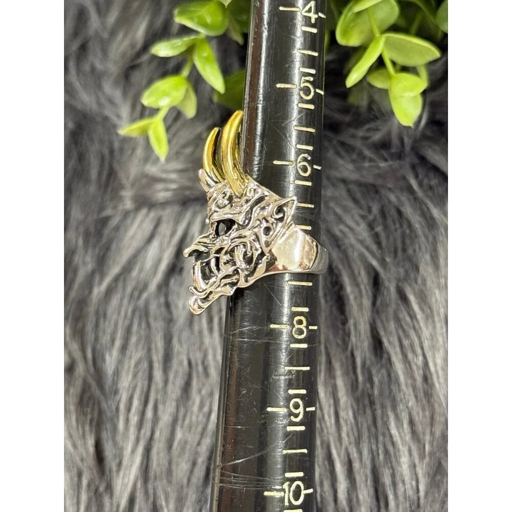 Yellow Horn Demon Ring‎